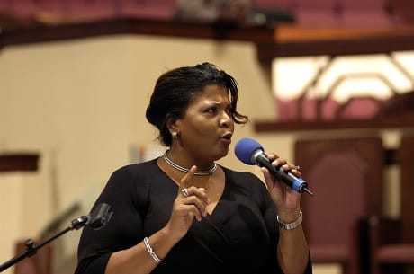 Dr. Sharon Denise Allison-Ottey delivering an engaging keynote speech